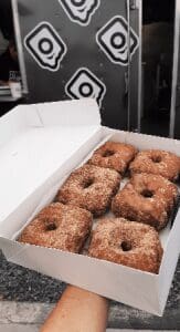 box of Okie Doughkie Donuts