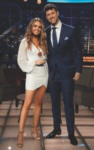 Susie and Clayton at the live finale of The Bachelor