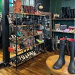 Nomads Clothing Exchange in Norfolk offered beautiful blouses, bougie boots and bags, and eye-grabbing gold Chucks. 